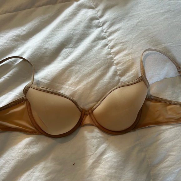2 for 1-item. Calvin Klein-Sheer Lightly Lined Demi Bra 36B excellent condition. - Picture 3 of 3